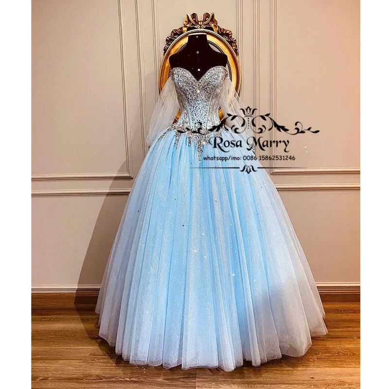 Роскошное милое бальное платье 15 дюймов платья для Quinceanera 2020 с открытыми плечами