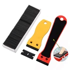 Скребок FOSHIO для очистки стекол, тонировочной пленки, 100 лезвий, наклейки для автомобилей этикеток