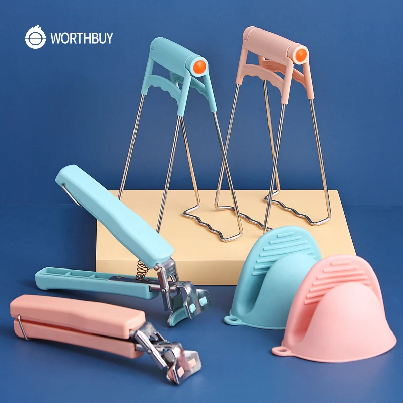 WORTHBUY Многофункциональная с защитой от ожогов блюдо тарелки набор заколок