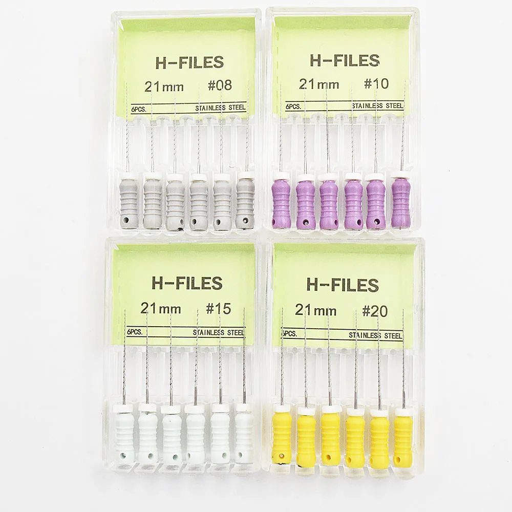 Отбеливание зубов H файлы корневых каналов эндо ручные напильники ручной