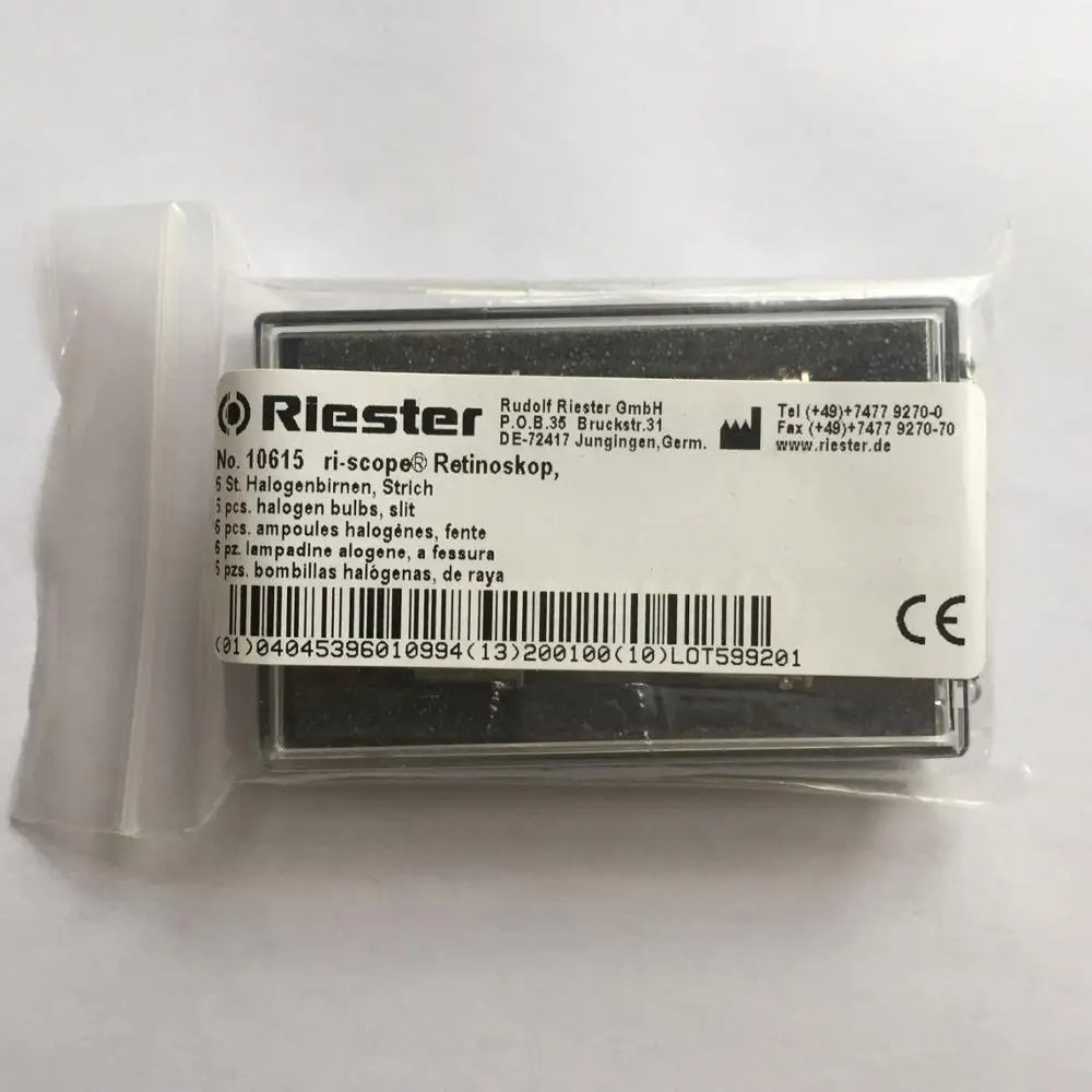 

Лампа для ретиноскопа RIESTER 10615, 2,5 в, 10615 лампа