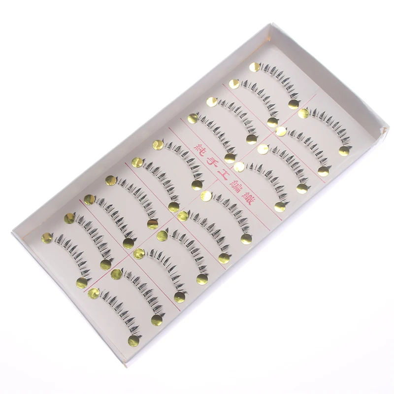 10 пар/компл. накладные ресницы в естественном стиле под ручной работы нижние