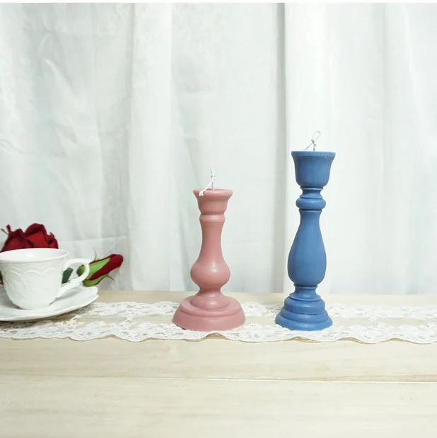 

LOVE'N LV735X Retro European style Candlestick silicone mold aromatherapy candle plaster silicone mold