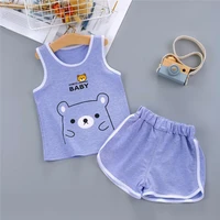 2021 new summer boy set cartoon cute cotton male baby set toddler boys clothing set girls boutique outfits toddler boy clothes