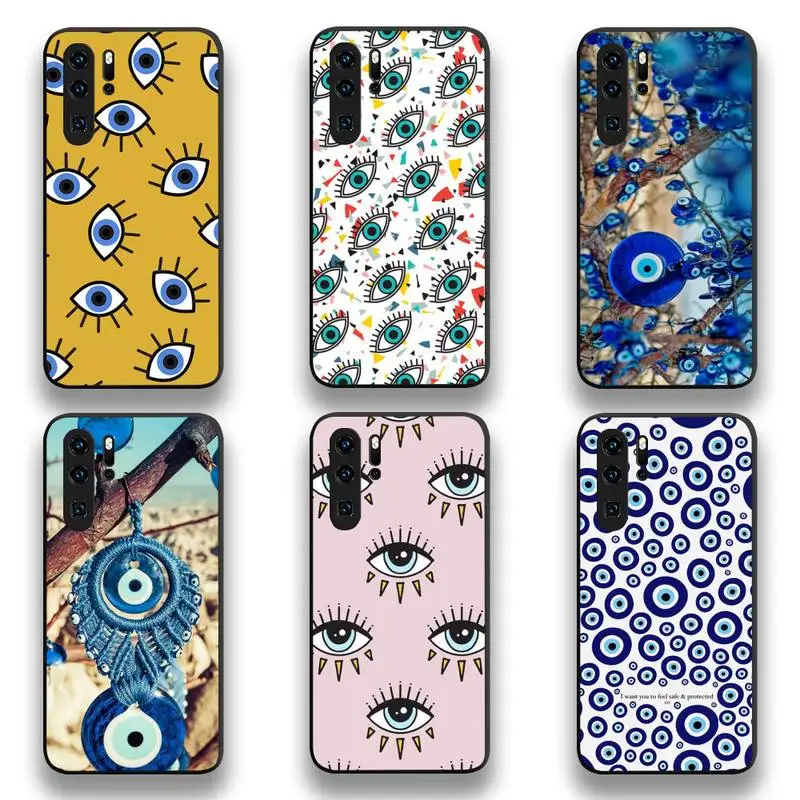 

Fashion Evil Eye Phone Case For Huawei P20 P30 P40 lite E Pro Mate 40 30 20 Pro P Smart 2020