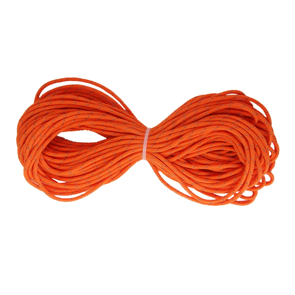 

Reflective Nylon Tent Guyline Cord Guy Ropes, High-Strength & High-Visibility,