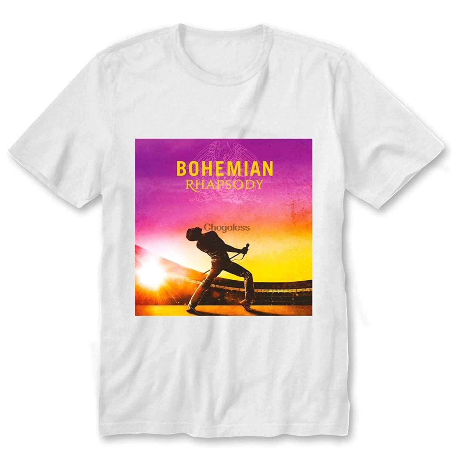 Queen богемная Rhapsody DMN белая футболка|Мужские футболки| |