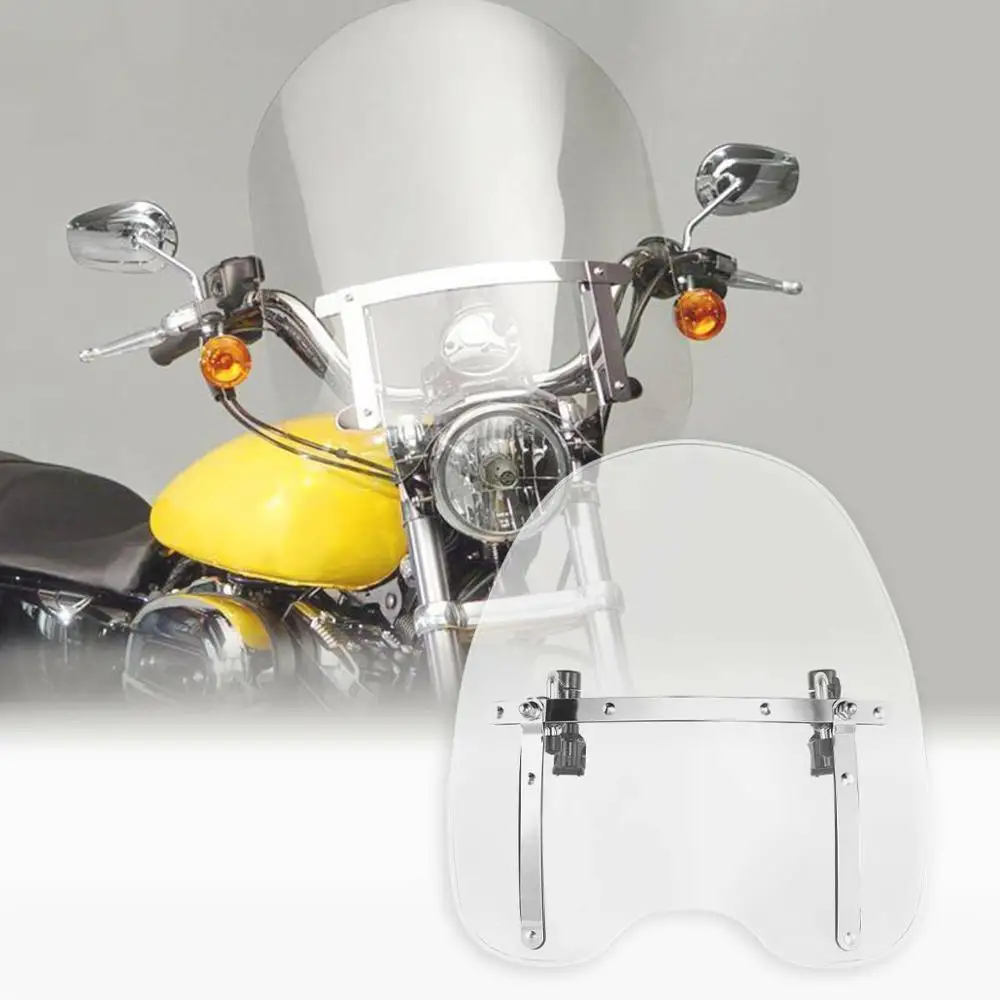 

Motorcycle 7/8" ABS Clear Light Smoke Windscreen Windshield For Harley Touring FLTX FLHT Sportster XL1200 XL 883 Softail Dyna