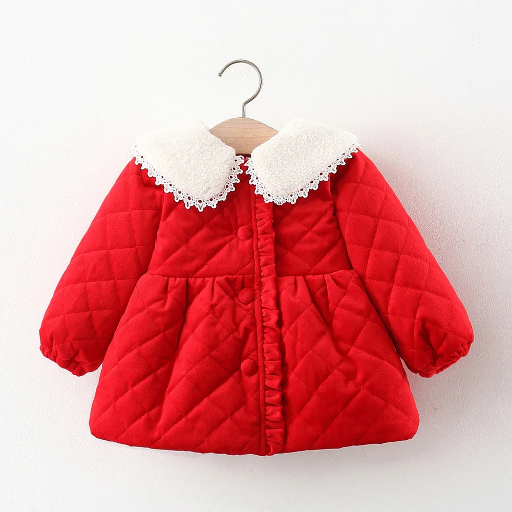 

Infant Girls Winter Warm Jacket Casual Thick Coat For Baby Girl Fall Autumn Clothes Outerwear 2 3 Years Children Christmas Wear