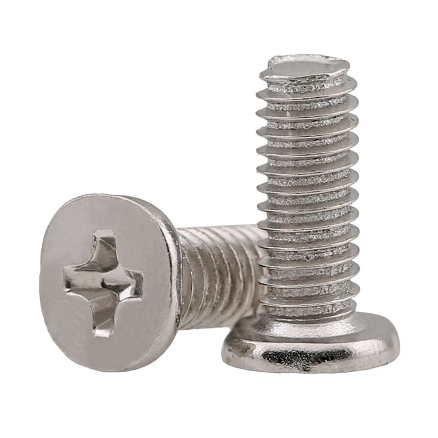 

1000pcs M2 M2.5 M3 M4 Carbon Steel CM Large Flat Head Thin Head Screws / Nickel Plated Flat Head Screw