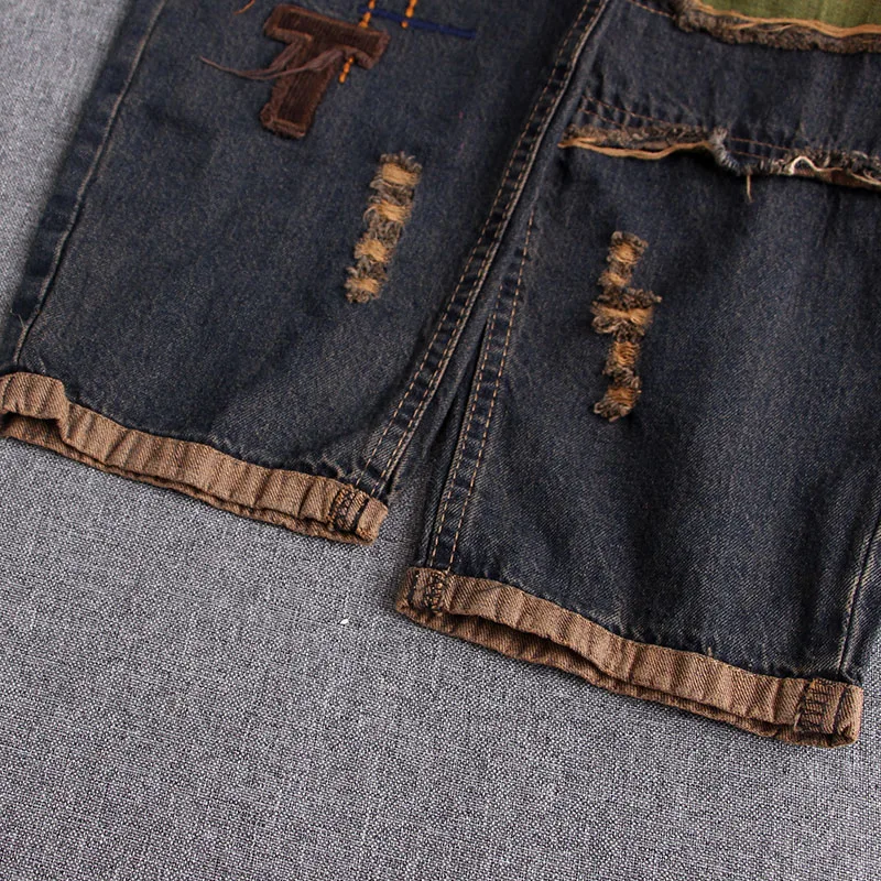 Новинка весенние джинсы для папы женские шаровары с мультяшным принтом девочек