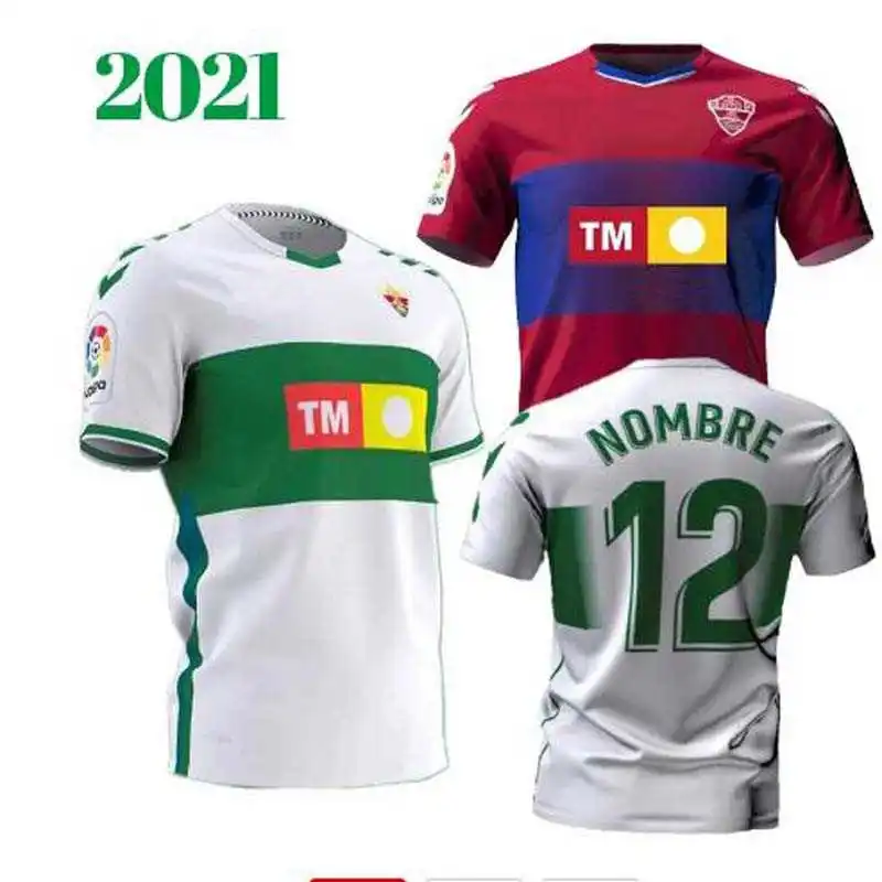 

Elche Cf Soccer Albacete 2019 2020 #9 Qasmi #7 Nino Sanchez Mile Football Shirts