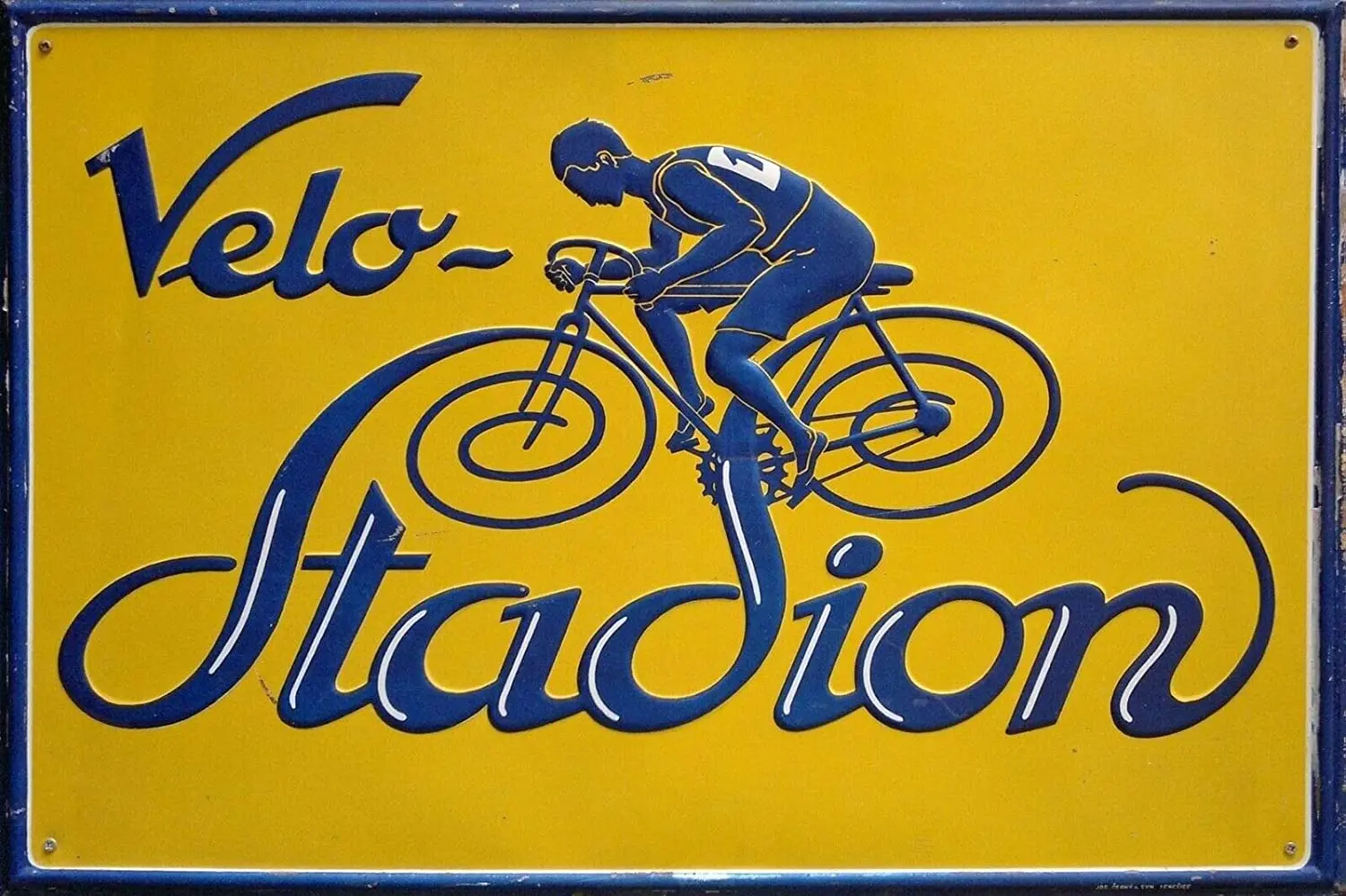 

Velo Stadion Cycling 12x8 Inch Vintage Retro Decor Metal Tin Sign