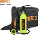 Баллон для дайвинга SMACO S400Plus, 1 л, баллон с кислородом, насос многоразового использования дизайн