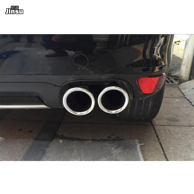 Электропластина выхлопной трубы наконечники глушитель для Porsche Cayenne 958 1 V6 V8 2011 2014 s