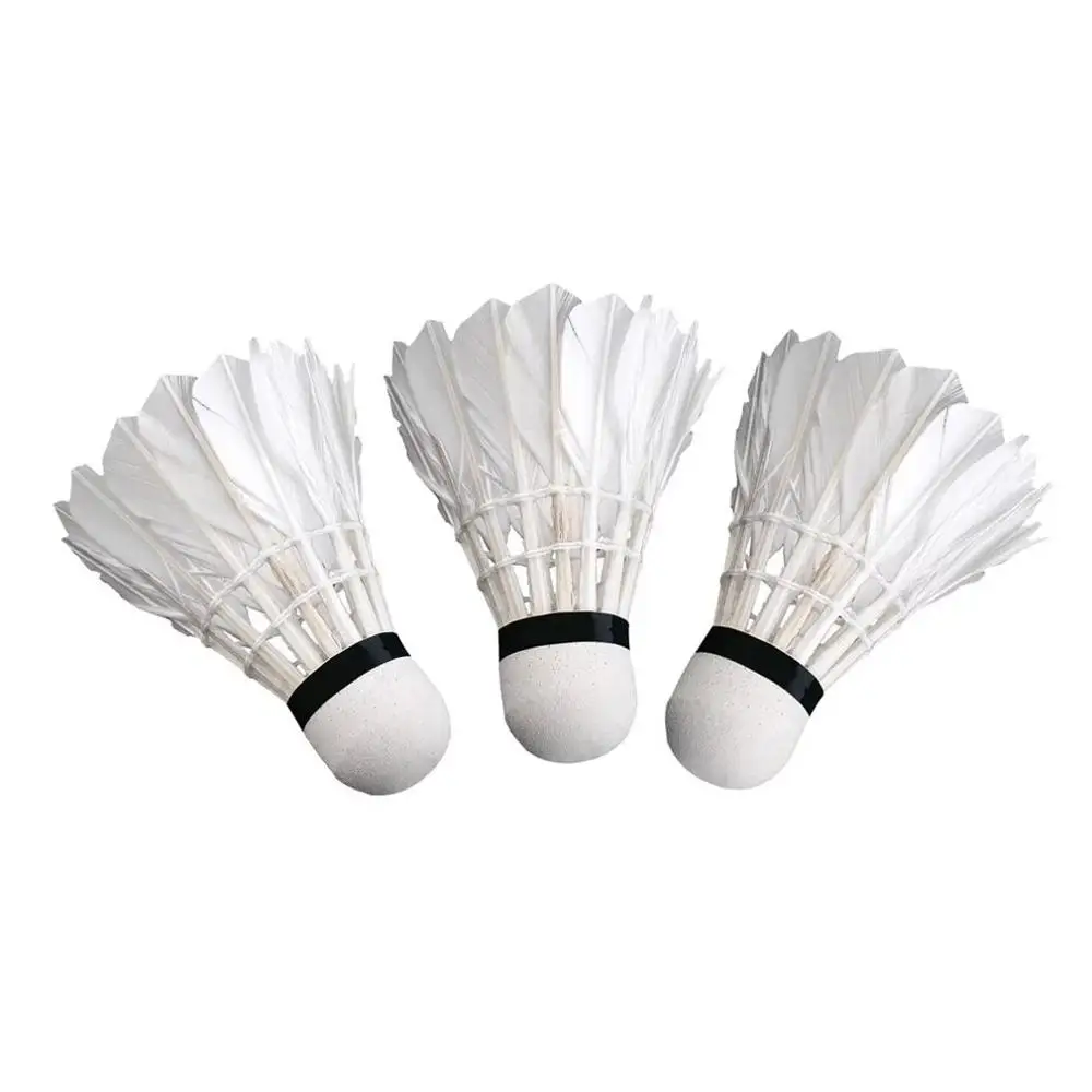 

3Pcs Goose Feather Badminton Durable Sports Training Badminton Balls Sport Plastic Shuttlecocks For Indoor Outdoor Game