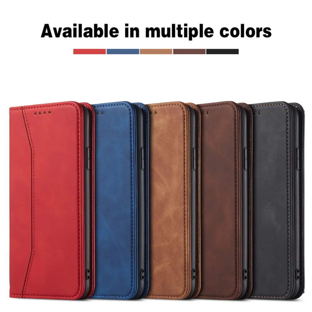 

Case For iPhone 12 Mini 11 X XS Max Pro XR 8 7 7S 6 6S Plus SE 2020 Leather Flip Cover Luxury Wallet Cards Stand Phone Bags