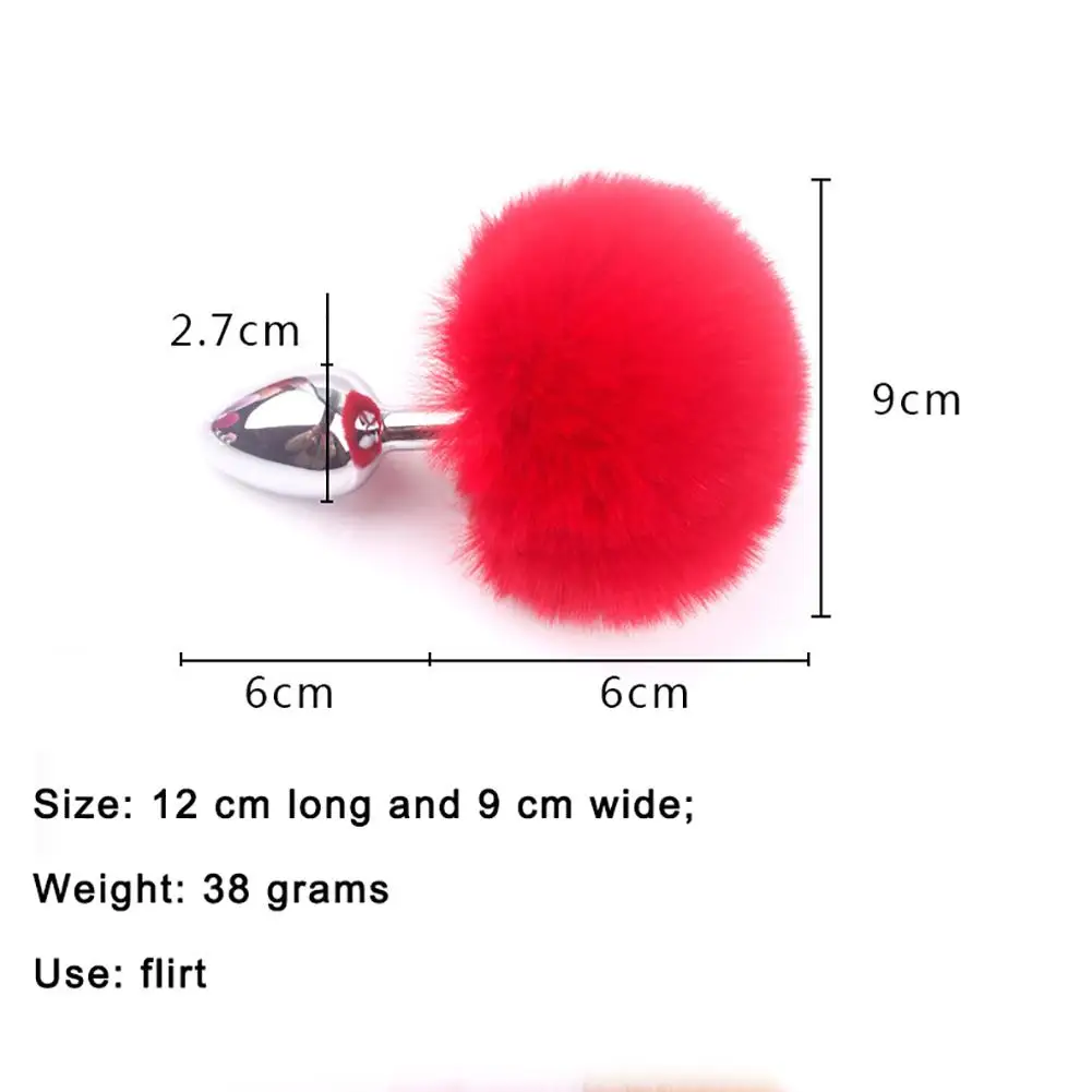 Movconly с кроличьим хвостом из нержавеющей стали металлическая Анальная пробка для