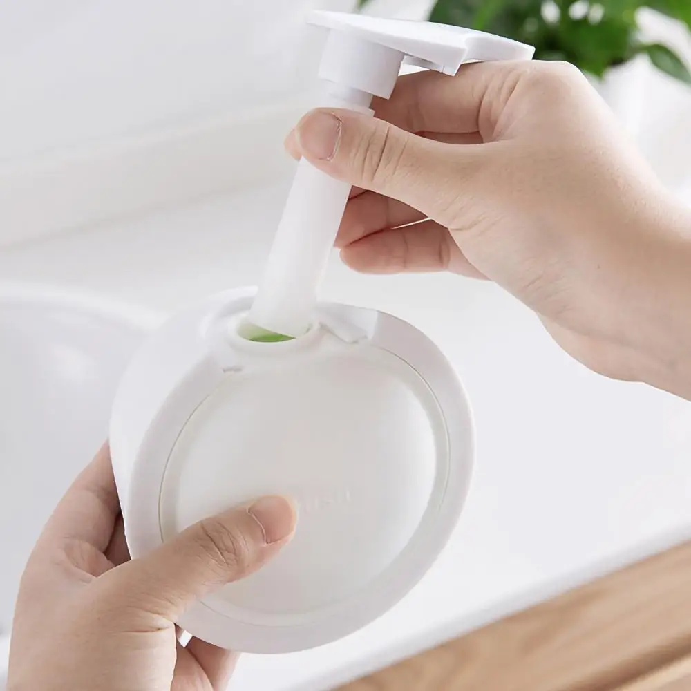 Небольшой настенный дозатор жидкого мыла из пластика без сверления Sanitizer Shampoo для ванной комнаты, кухни, гостиницы, 350 мл.