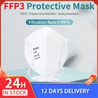 5-90 шт FFP3 NR маска для лица пятислойный утолщенный респиратор Анти-пыль Анти-туман фильтрующие маски 24 часа Быстрая доставка