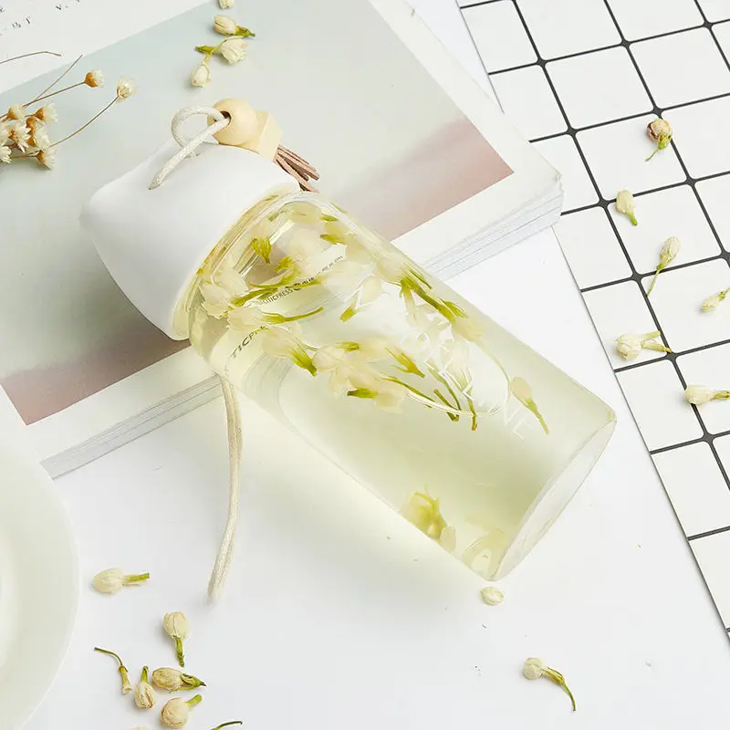 Стеклянная чашка с бахромой для женщин и студентов высокотемпературная чая