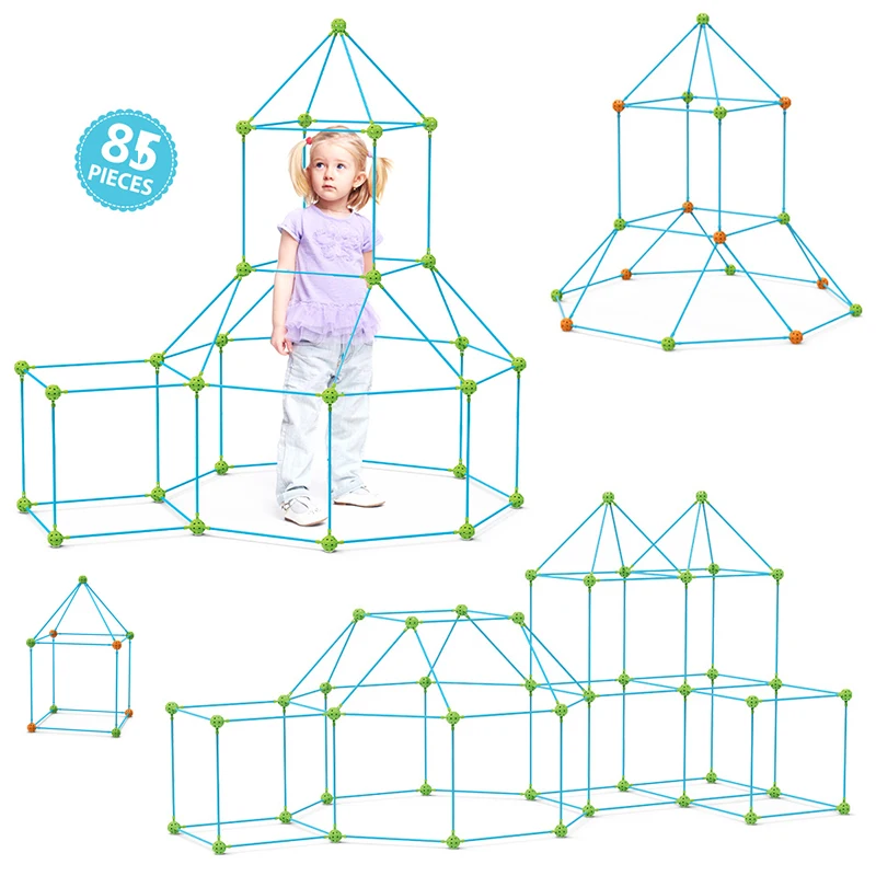 Детский конструктор форт строительные замки туннели палатки Набор DIY 3D