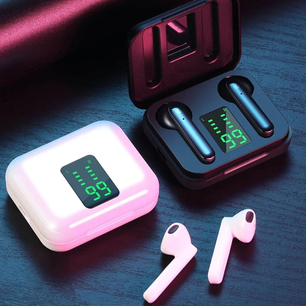 Светодиодные наушники с сенсорным управлением для Huawei P10 Plus P20 Lite P30 P40 E P50 Pro Y7