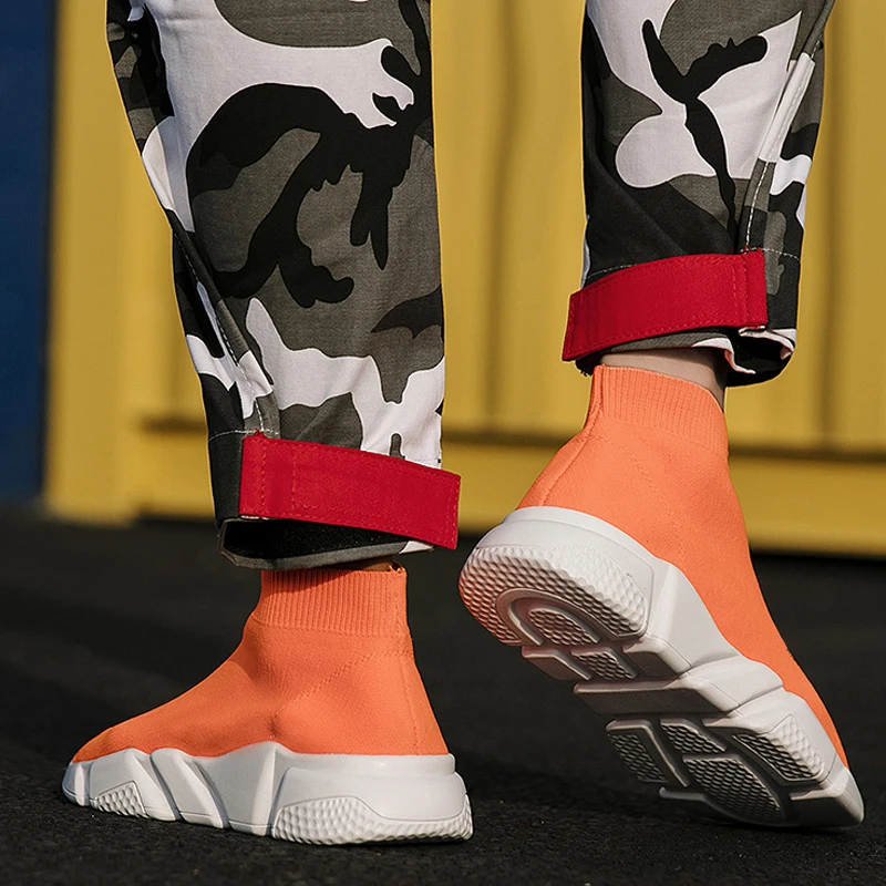 

Women Stretch Fabric Shoes Woman Socks Boots Ladies Flats Platform Breathable Shoes Mesh Lightweight Leisure Women Boots