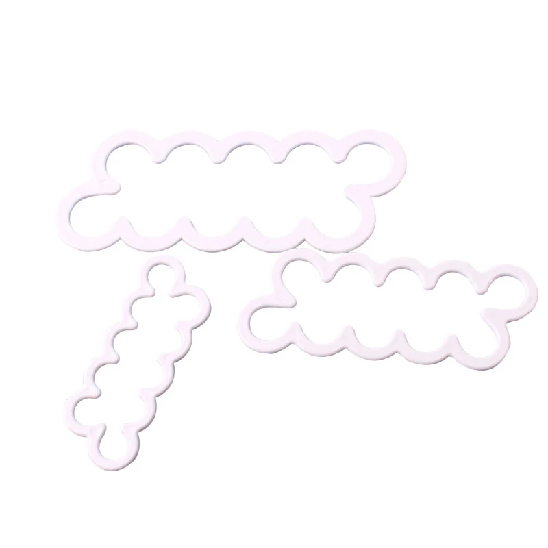 

3pcs Set Sugar Biscuit Mold Plaque Cutter Cookies Frame DIY Cake Oval Square Rectangle Fancy Cloud Cookie Mold Kitchen Gadget