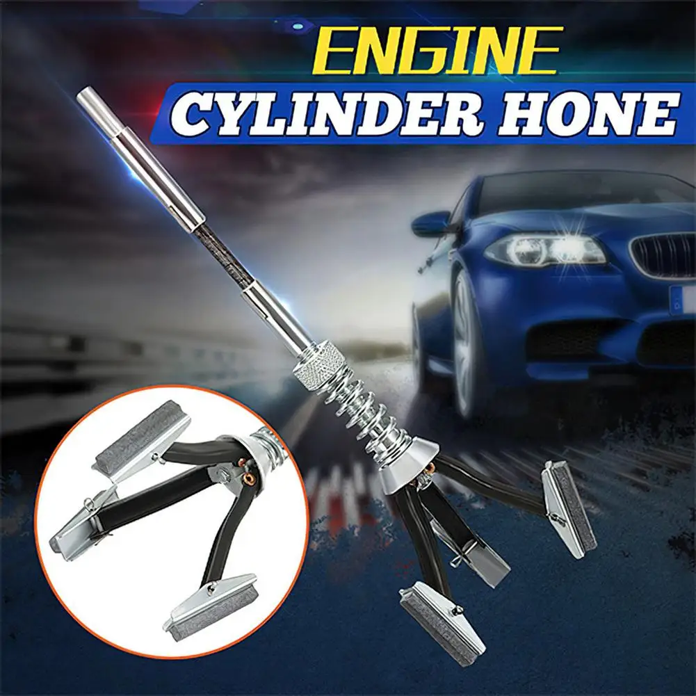 3 Jaw Adjustable Car Brake Piston Cylinder Hone Tool Auto Inner Flexible Extended Control Limiter Shaft Honing Tension Tools | Автомобили