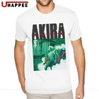Персонализированные футболки Akira, Мужская Дизайнерская Тяжелая хлопковая футболка с коротким рукавом