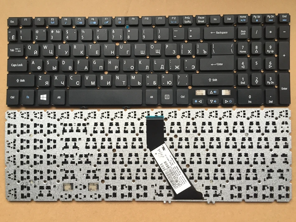 Nordic Russian Laptop Keyboard For Acer Aspire V5 V5-531 V5-531G V5-551 V5-551G V5-571G V5-571P V5-571PG V5-531P | Компьютеры и офис