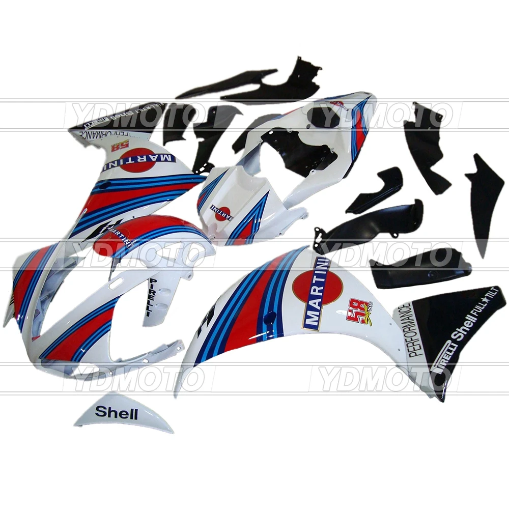 

100% Fitment ABS Motorcycle Bodywork Fairing kits For Yamaha YZF R1 2009 2010 2011 YZF-R1 09 10 11 Blue Red MARTINI