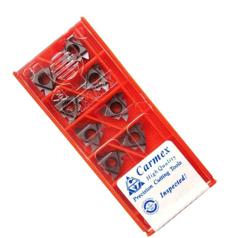 

10PCS Carmex 11IR 1.5ISO A55 A60 0.5ISO .75ISO 1.0ISO 1.25ISO 1.5ISO 1.75ISO 2.0ISO BMA Threading Inserts CNC Lathe Cutter