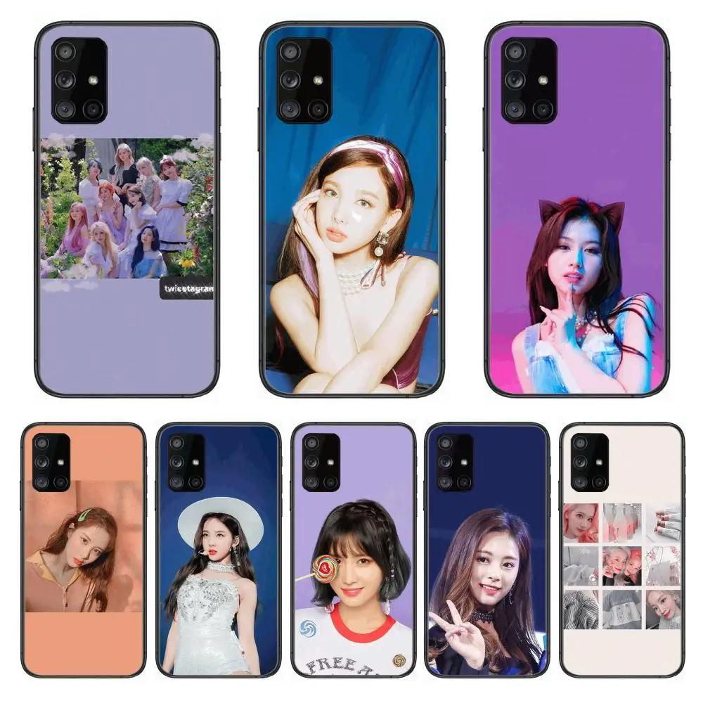 

Popular girl group TWICE Phone Case Hull For Samsung Galaxy A 90 50 51 20 71 70 40 30 10 80 E 5G S Black Shell Art Cell Cover