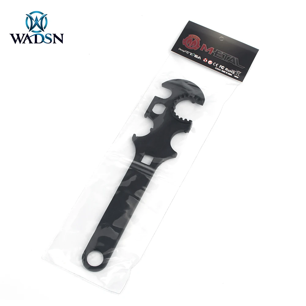 

WADSN Tactical AR15 M16 M4 Metal Wrench Tool for Delta Ring Barrel Nut & Butt Stock Tube Hunting Airsoft Torque Wrench