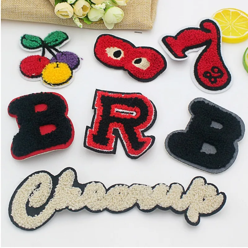 30 шт./лот пришивное роскошное полотенце аниме вышивка нашивка буква очки Фрукты