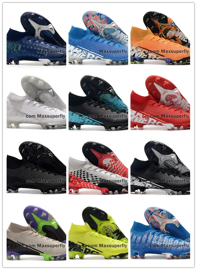 Mens Superfly VII 7 360 Elite SE FG CR7 Ronaldo Neymar NJR MDS 001 Dream Speed Boys Soccer Shoes Football Boots Cleats US6.5-11
