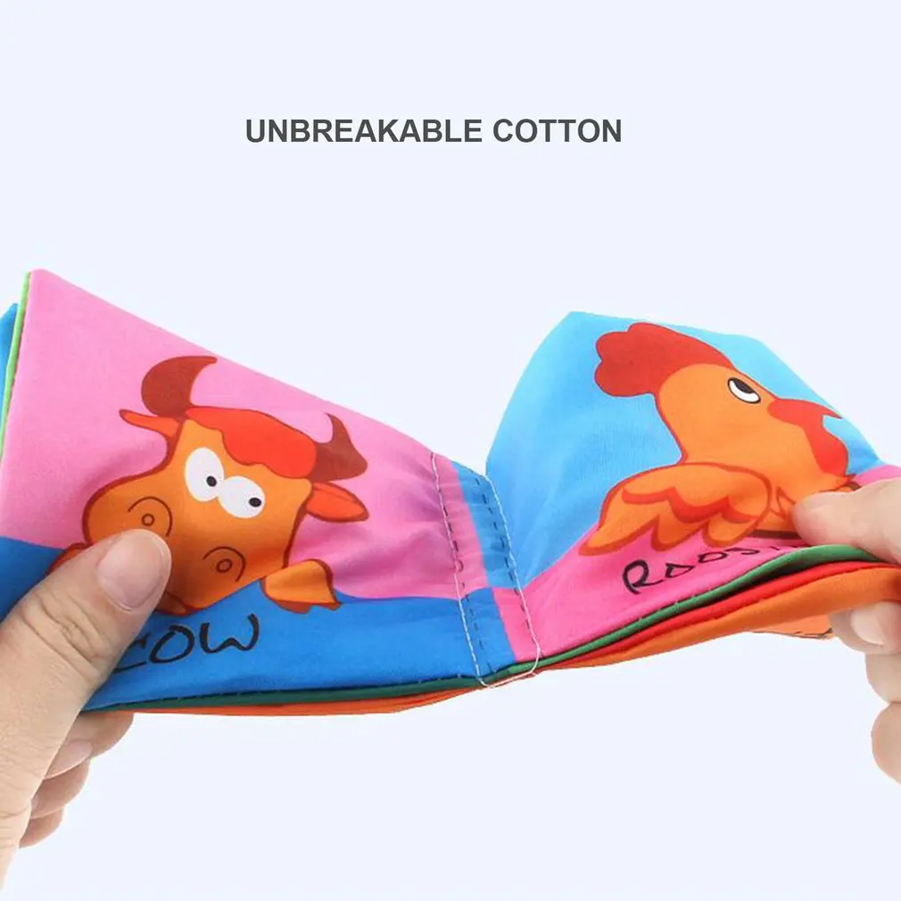 Детская тканевая книга игрушка для раннего развития английская Пальмовая с