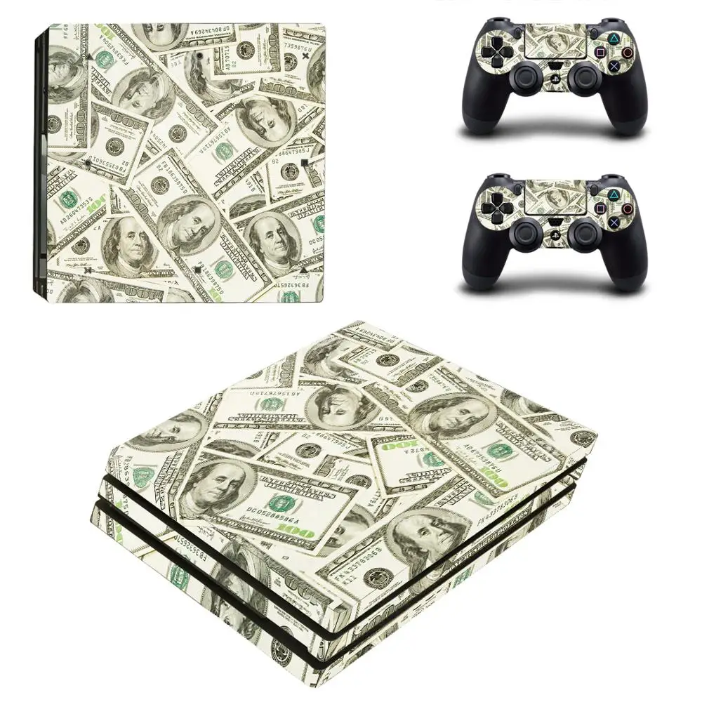 Наклейка в долларах США для PS4 Pro наклейка консоли Playstation 4 и защитная пленка
