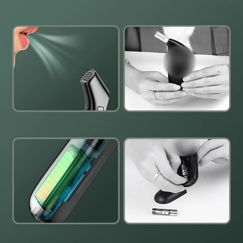 

Breathalyzer to Test Alcohol Portable Breath Alcohol Tester for Personal and Professional Use with LCD Screen Detector D5QE