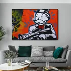 Художественный постер Монополия X scarface, настенная Картина на холсте, современная живопись, Настенная картина для гостиной, украшение для дома