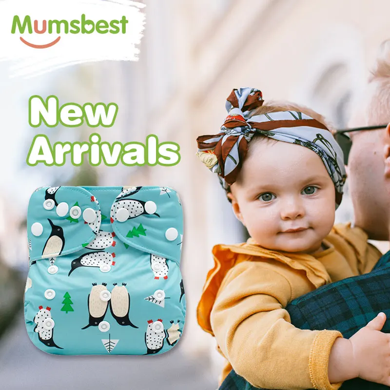 

[Mumsbest] Cloth Nappies Reusable Panties Ecological Diaper Baby Absorbent Diaper Nappy Washable Ajustable Pocket Diaper 3-15KG