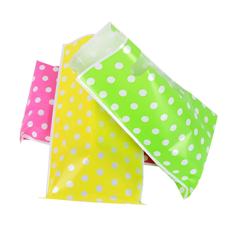 

10/20pcs Printed Gift Bags Polka Dots Plastic Candy Bag Child Party Loot Bags Boy Girl Kids Birthday Party Favors Supplies Decor
