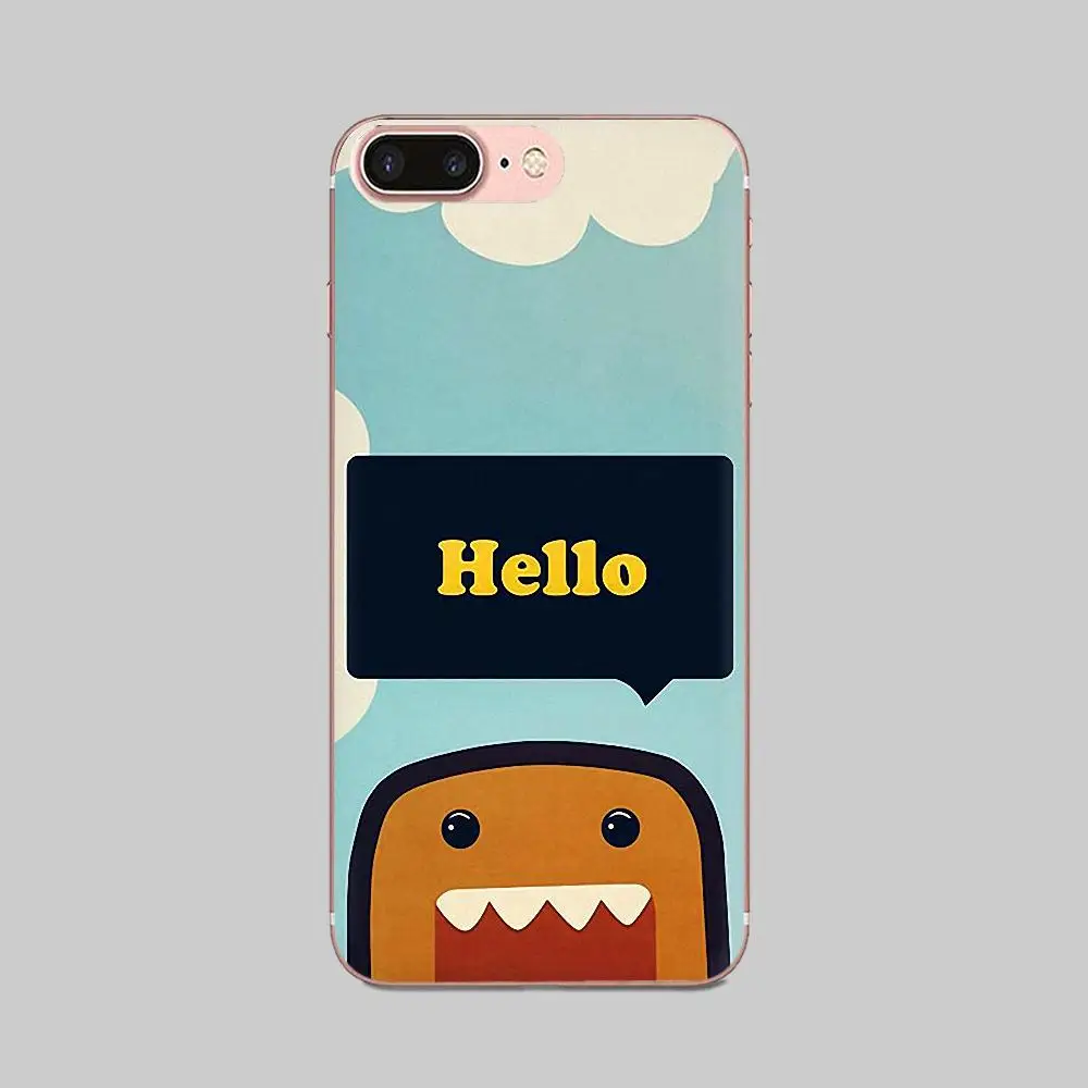 Простой Domo Kun Мягкий ТПУ чехол для Apple iPhone 4 4S 5 5C 5S SE 6 6S 7 8 11 Plus Pro X XS Max
