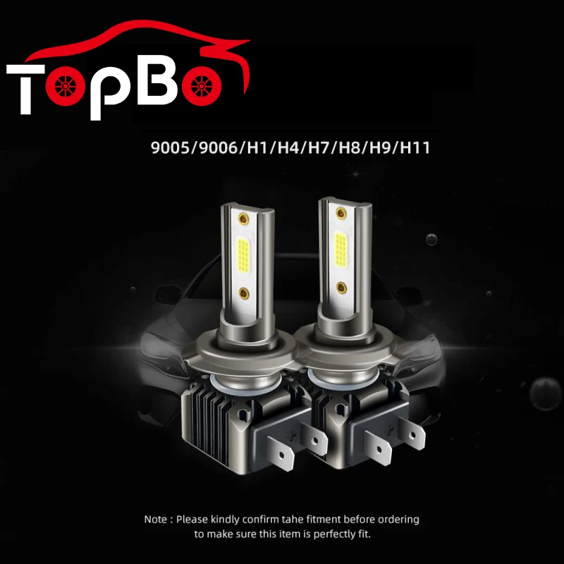 

2pcs M2 Auto Car Headlight Lamp High Quality H1 H4 H7 H8 H9 H11 9005 HB3 9006 HB4 6000LM 36W Lamp Bulb
