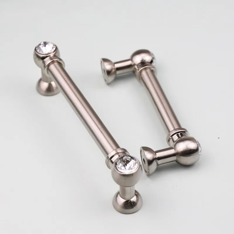 KK & FING 1 шт. европейские стеклянные ручки и из цинкового сплава для кухонного шкафа