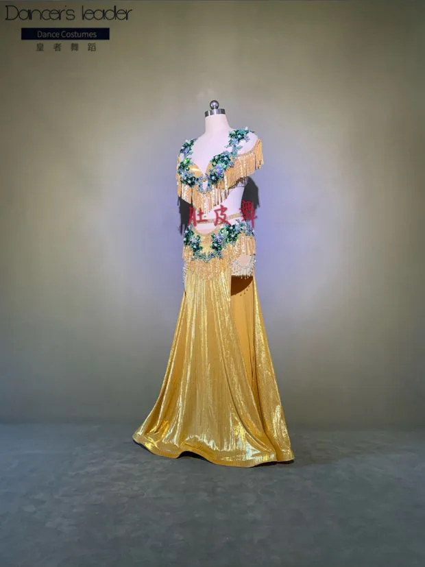 

2020 new belly dance performance costume oriental dance performance costume female bag hip small swing skirt custom