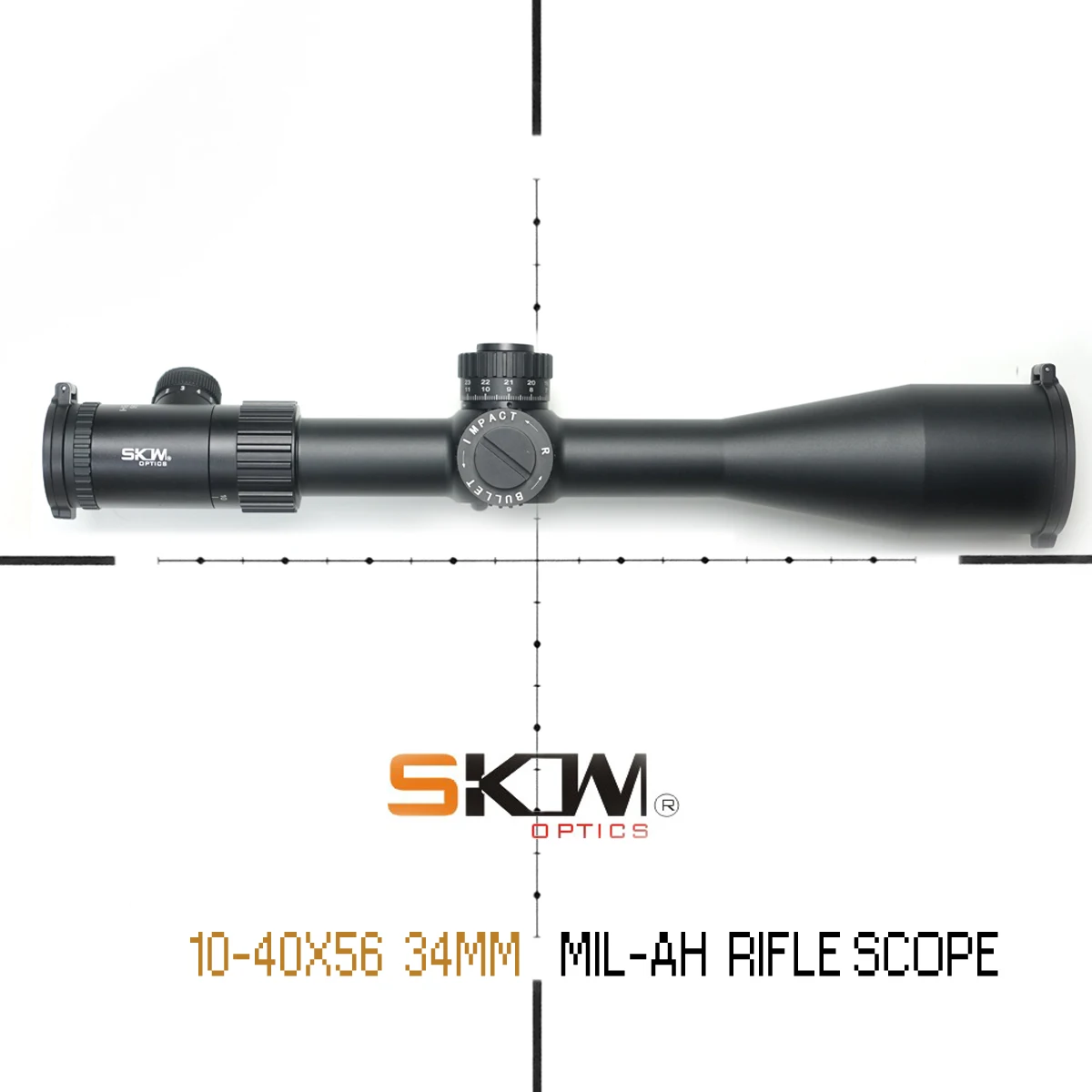 

Free Shipping SKWoptics 10-40x56 AH Rifle Scope Long Range 34MM RING .308 .338 Illuminated Hunting Tactics Reticle