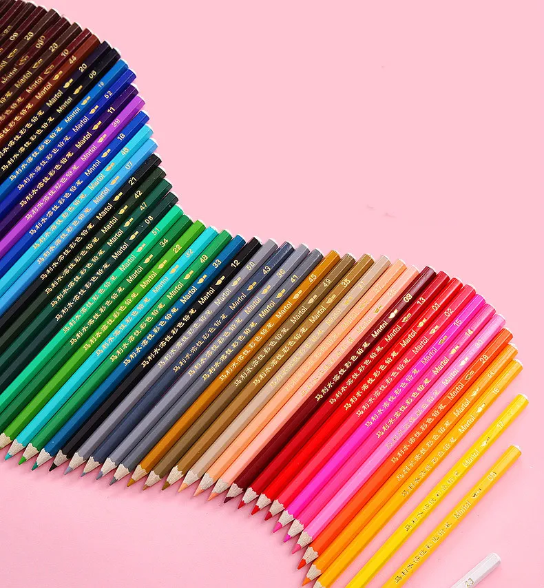 Деревянные масляные цветные карандаши набор канцелярских принадлежностей для